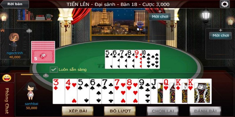 Người chơi vận dụng cách đánh bài để gia tăng cơ hội giành chiến thắng