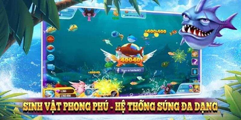 Bắn cá Oneshot mang đến hệ sinh vật biển độc lạ và kho súng cực mạnh